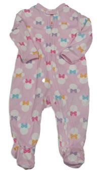 Světlerůžový plyšový overal s Minnií Disney