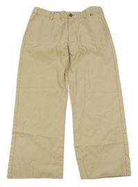 Béžové plátěné kalhoty Tizzas