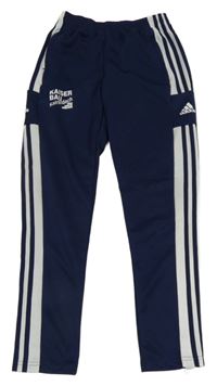 Tmavomodré sportovní kalhoty Adidas