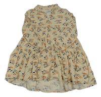 Smetanové šaty s kytičkami Reserved