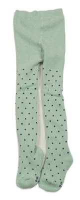 Světlemodré puntíkované teplé punčocháče Topolino 