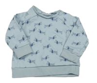 Světlemodrá mikina s pejky Next