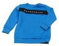 Modro-černá sportovní mikina s nápisem 