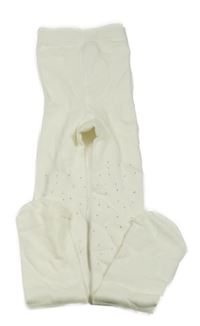 Smetanové punčocháče s kamínky 