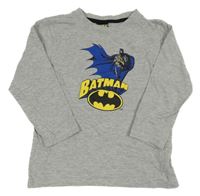 Šedé melírované triko s Batmanem