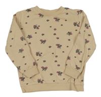 Béžová mikina s malinami So Cute