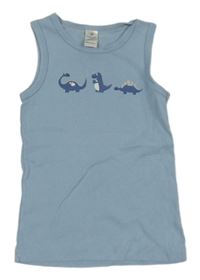 Světlemodré tílko s dinosaury Topomini