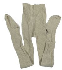 Béžové vzorované punčocháče H&M