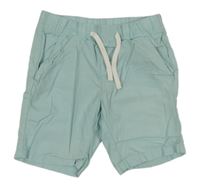 Světlemodré plátěné kraťasy H&M