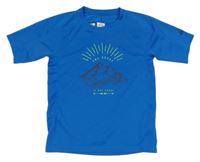 Safírové sportovní funkční tričko s potiskem McKinley 