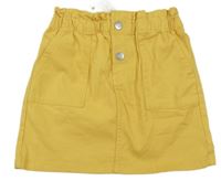 Nové - Žlutá riflová sukně H&M