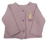 Lila prošívaná zateplená mikina s Petter Rabbit Tu