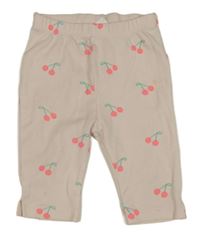 Světlerůžové capri legíny s třešničkami Zara