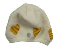 Smetanová čepice se srdíčky OKaïdi