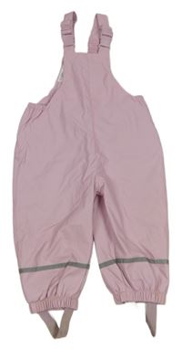 Světlerůžové nepromokavé laclové podšité kalhoty Ergee