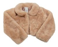 Světlerůžové kožešinové podšité bolérko cupcakes and cashmere