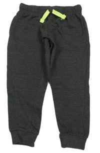 Tmavošedé melírované tepláky TESSENTIALS