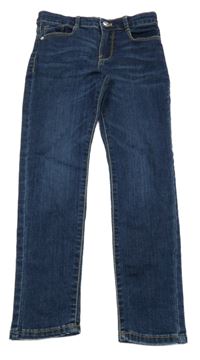 Tmavomodré skinny teplákové rifle OKaïdi