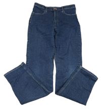 Tmavomodré skinny fit teplákové rifle H&M