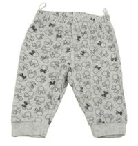 Světlešedé melírované sametové tepláky s Minnie C&A