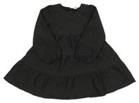 Černé vzorované šaty LINDEX