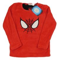 Nové - červená plyšová mikina se Spider-manem Rebel