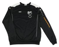 Černo-bílá sportovní mikina s logem JAKO