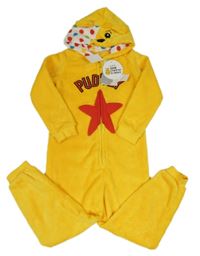 Nové - Horčicová chlupatá kombinéza s kapucí - Pudsey George