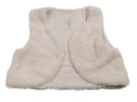 Světlerůžová kožešinová podšitá vesta C&A