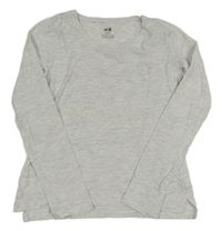 Světlešedé melírované triko H&M