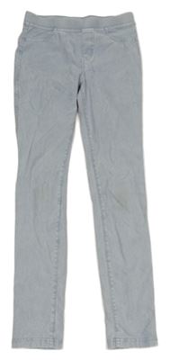 Světlemodré tregíny riflového vzhledu H&M