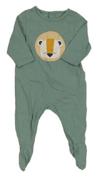 Zelený overal s lvem Obaibi