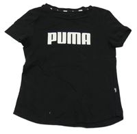 Černé tričko s nápisem Puma