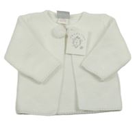 Nové - Bílý svetr s bambulemi