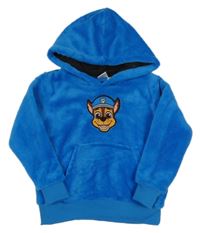 Modrá chlupatá mikina s Chasem a kapucí Nickelodeon