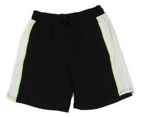 Černo-bílé teplákové kraťasy River Island