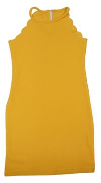 Hořčicové šaty Shein