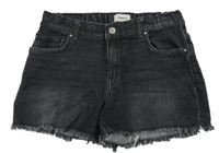 Černé riflové kraťasy Only