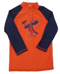 Červeno-tmavomodré UV triko se Spidermanem Marvel