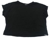 Černé crop tričko New Look