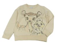 Smetanová mikina s Bambim Disney