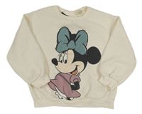 Smetanová mikina s Minnie Zara