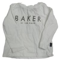 Bílé triko s logem Baker 