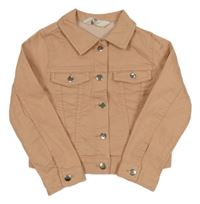 Broskvová lehká riflová bunda s kapsami H&M