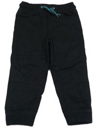 Černé plátěné podšité kalhoty Lupilu