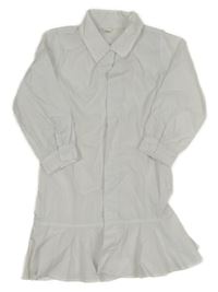 Bílé propínací košilové šaty shein