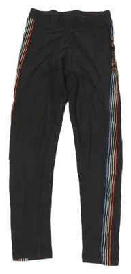 Tmavošedé legíny s barevnými pruhy M&S