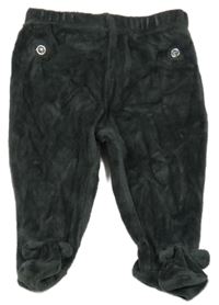 Tmavošedé sametové polodupky 