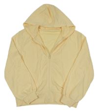 Žlutá propínací mikina s kapucí dunnes