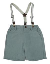 Světlemodré kraťasy kšandami Next